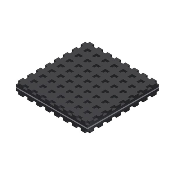 Mason Ind. BBNR6X6 6 inch Long x 6 inch Wide x 1 inch Thick, Rubber, Machinery Leveling Pad & Mat